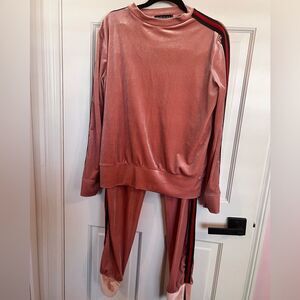 Designer INSPIRED two piece velvet set